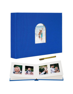 Álbum de Fotos Remowith para Fujifilm Instax y Polaroid, 52 Bolsillos, Azul