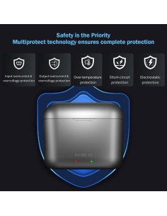 2 Baterías de Reemplazo 1800mAh + Hub Carga Insta 360 X3 2