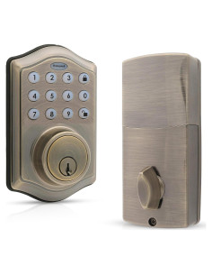 Cerrojo Electrónico Honeywell de Entrada Sin Llave - Latón Antiguo