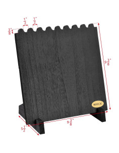 Soporte de Exhibición de Joyería MOOCA para 8 Collares Negro 2