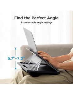 Soporte de Laptop Ajustable HUANUO con Cojín - 8 Ángulos 2