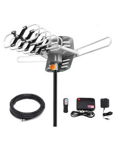 Antena HDTV Amplificada FOEVER 150 Millas Control Remoto 4K