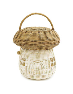 Cesta de Almacenamiento KOLWOVEN de Rattan Natural 22cm