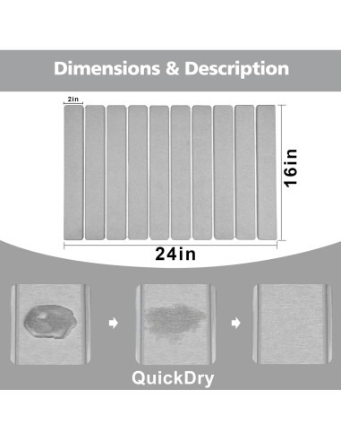 Alfombrilla de Secado de Platos Equicklynx 61x41 cm Diatomácea
