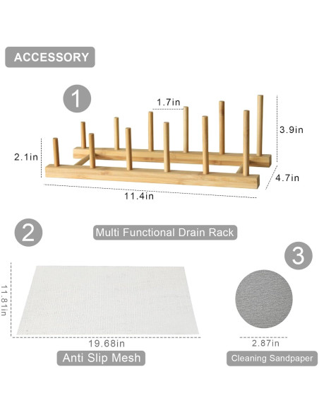 Alfombrilla de Secado de Platos Equicklynx 61x41 cm Diatomácea