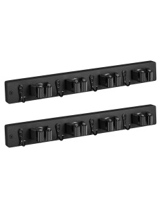 Soporte de Escoba y Mopa Montado en Pared OUTNILI - 2 Paquetes