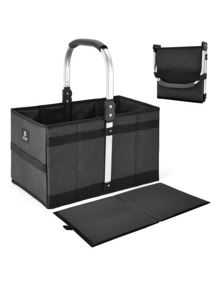 Cesta Plegable ALLCAMP 27L Negra - Almacenamiento Compacto