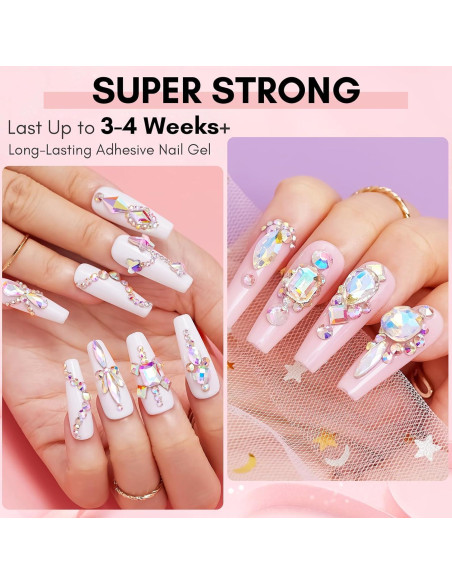 Conjunto de Pegamento para Piedras Preciosas Makartt 15ml + 8ml