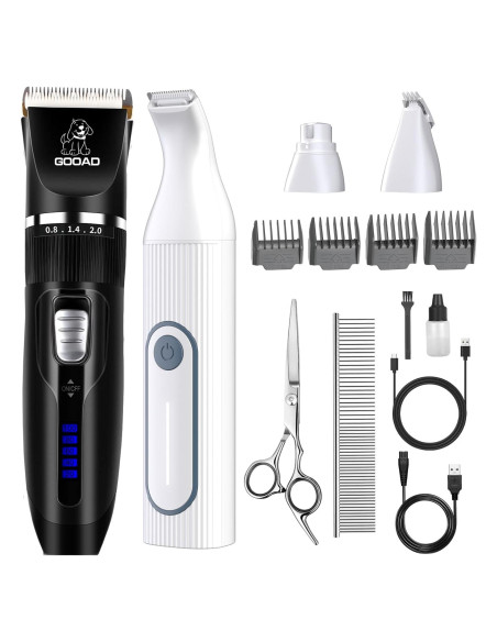 Kit de Cortapelos para Mascotas GOOAD - 4 en 1 Silencioso