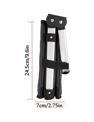 Cesta Plegable ALLCAMP 27L Negra - Almacenamiento Compacto