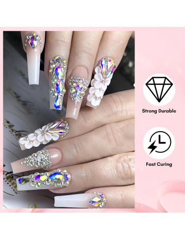 Conjunto de Pegamento para Piedras Preciosas Makartt 15ml + 8ml