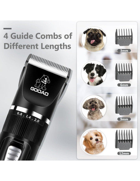 Kit de Cortapelos para Mascotas GOOAD - 4 en 1 Silencioso