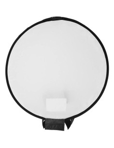 Difusor Softbox Redondo Reflex Camera 30cm Tela Negra+Blanca 2