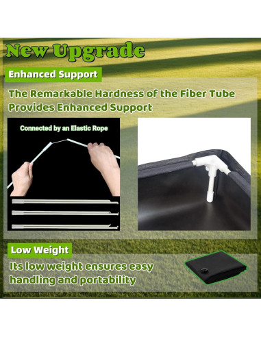 Base de Ducha Portátil ianjetty 104 cm Plegable para Camping