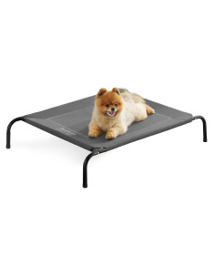 Cama Elevada para Perros Pequeños Bedsure Gris 89.9x65 cm