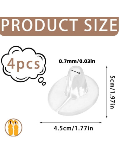 Protectores de Dedos de Silicona SHENGYIYISHENG - 2 Pares Blancos