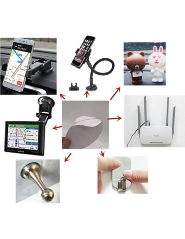 8 PCS Disco Adhesivo Doble Cara 80mm MGQFY para Montaje