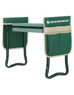 Banco de Rodillas y Asiento de Jardín SONGMICS Verde 60x27.5cm