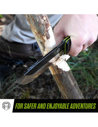 Cuchillo de Supervivencia Holtzman's Gorilla 28.5 cm G10 Negro Verde