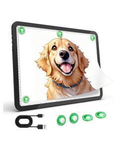 Mesa de Luz A3 Recargable Zocelight LED 5600 Lux Negra