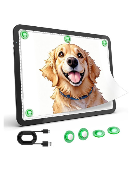 Mesa de Luz A3 Recargable Zocelight LED 5600 Lux Negra