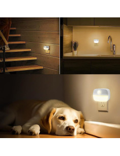 Luces Nocturnas LED con Sensor de Movimiento Gugwey 0.6W 3000K 2