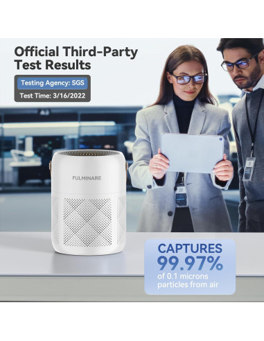 Purificador de Aire FULMINARE PU-P07 HEPA Silencioso 20 m