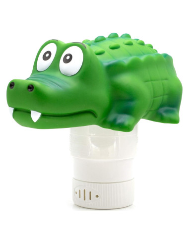 Dispensador Flotante de Cloro WWD Pool Cocodrilo 25.4 cm