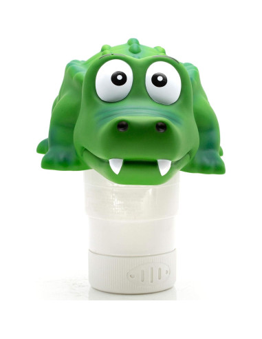 Dispensador Flotante de Cloro WWD Pool Cocodrilo 25.4 cm