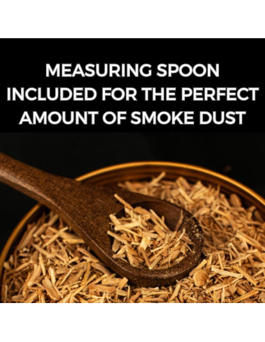 Ahumador de cócteles Smokeshow de madera de nogal con 6 latas