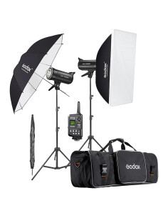 Kit de Flash Estroboscópico Godox SK400II-V 800Ws para Estudio