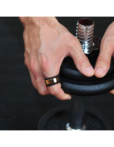 Protector de Silicona Rinfit para Anillo Inteligente Talla 6 Negro