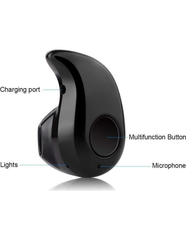 Auricular Bluetooth AIYIBEN S530 Inalámbrico Manos Libres Negro