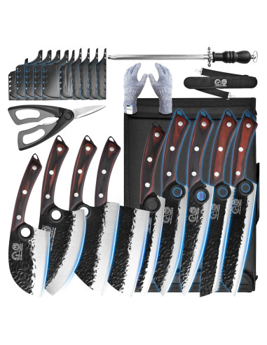 Conjunto de cuchillos de chef profesional XYJ 13 piezas