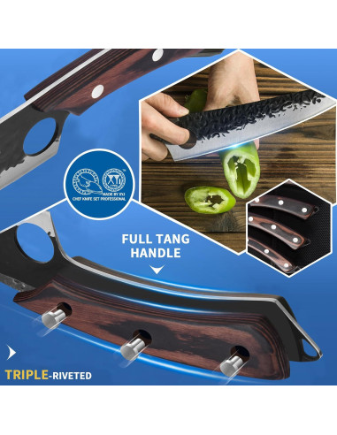 Conjunto de cuchillos de chef profesional XYJ 13 piezas