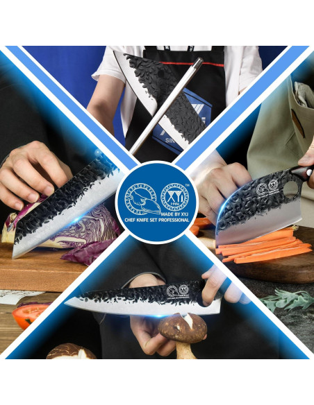 Conjunto de cuchillos de chef profesional XYJ 13 piezas