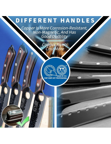 Conjunto de cuchillos de chef profesional XYJ 13 piezas