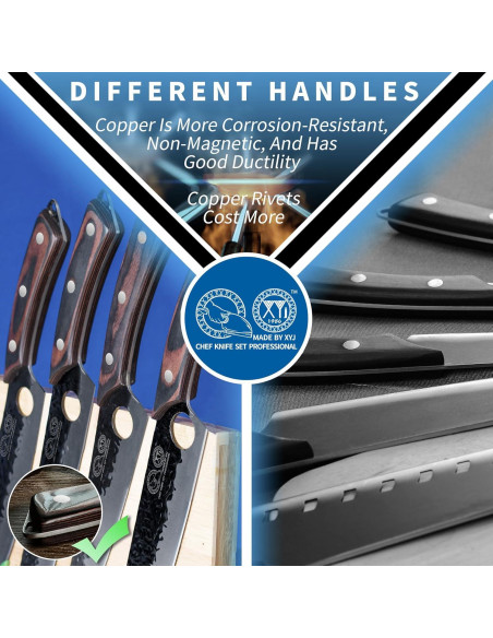 Conjunto de cuchillos de chef profesional XYJ 13 piezas