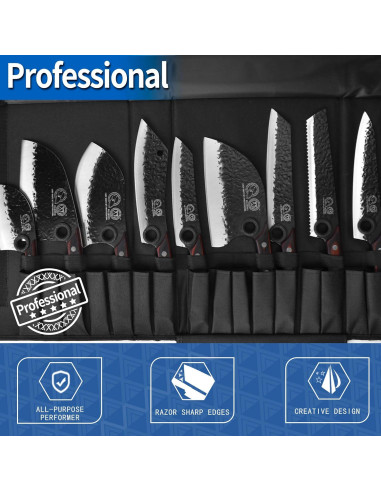 Conjunto de cuchillos de chef profesional XYJ 13 piezas