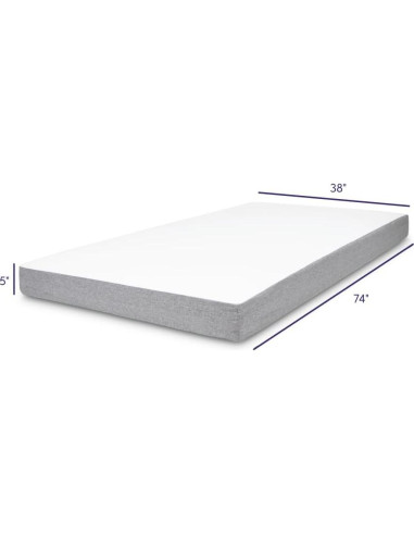 Colchón de Espuma Viscoelástica Milliard 5" Individual