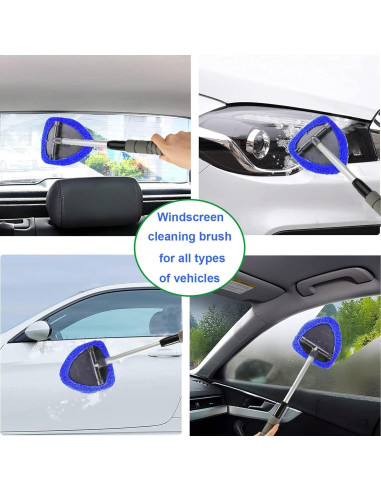 Limpiaparabrisas Interior DESIN CS con Mango Extensible y 4 Almohadillas