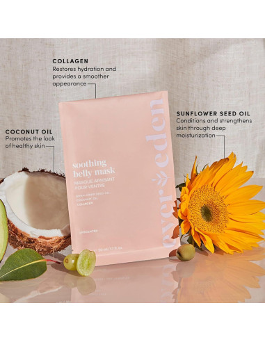 Mascarilla Abdominal Calmante Evereden para Estrías - 1 Cuenta