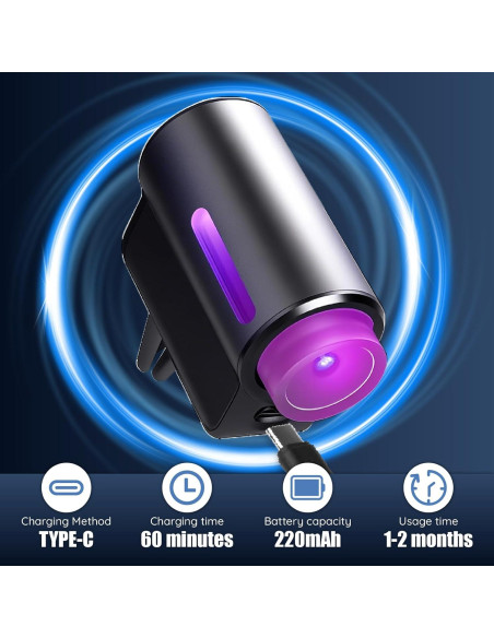 Difusor de Ambientador Inteligente para Auto CHINA 8 Piezas Aceite Esencial Difusor de Ambientador Inteligente para Auto CHINA 8 Piezas Aceite Esencial