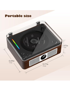 Reproductor de CD Portátil THINKYA Y11 Bluetooth HiFi 2600mAh 2