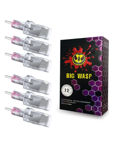 Agujas de Cartucho de Tatuaje BIGWASP 12PCS Magnum 29RM Agujas de Cartucho de Tatuaje BIGWASP 12PCS Magnum 29RM