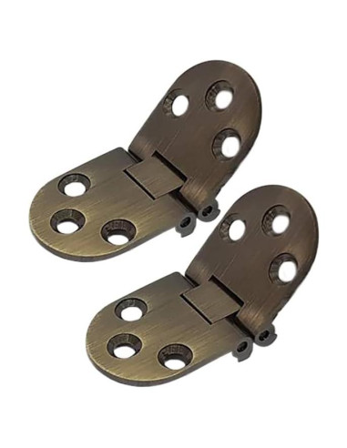 Hinge de Mesa Plegable QCAA, Latón Antiguo, 2 Paquete