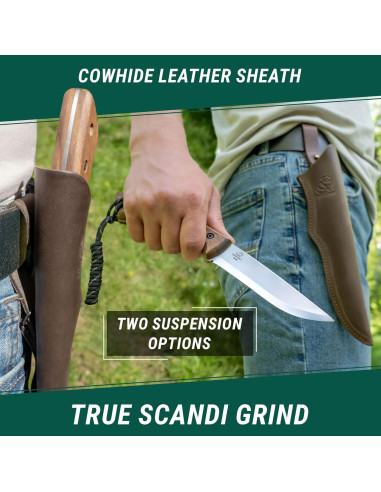 Cuchillo Bushcraft BeaverCraft BSH1 Duna Full Tang 26.9cm