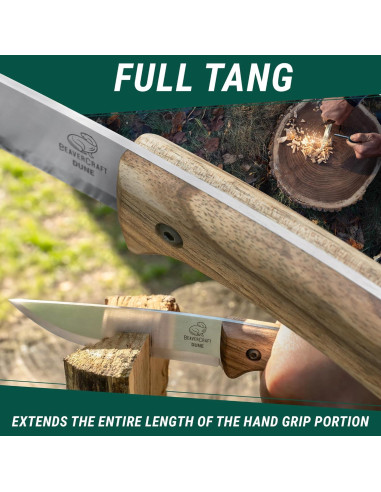 Cuchillo Bushcraft BeaverCraft BSH1 Duna Full Tang 26.9cm