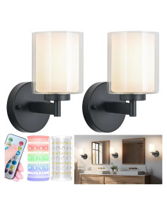 Juego de Apliques de Pared Inalámbricos Nekhung RGB 10000mAh