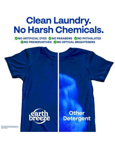 Hojas de detergente para ropa Earth Breeze sin fragancia - 60 cargas 2